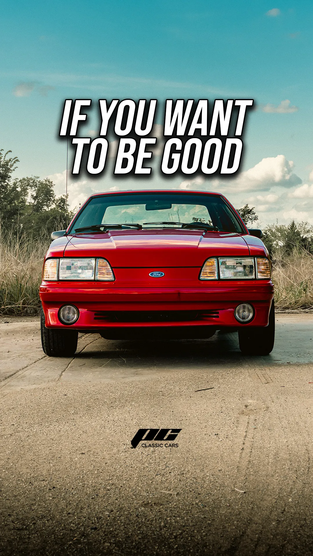 if you want to be good